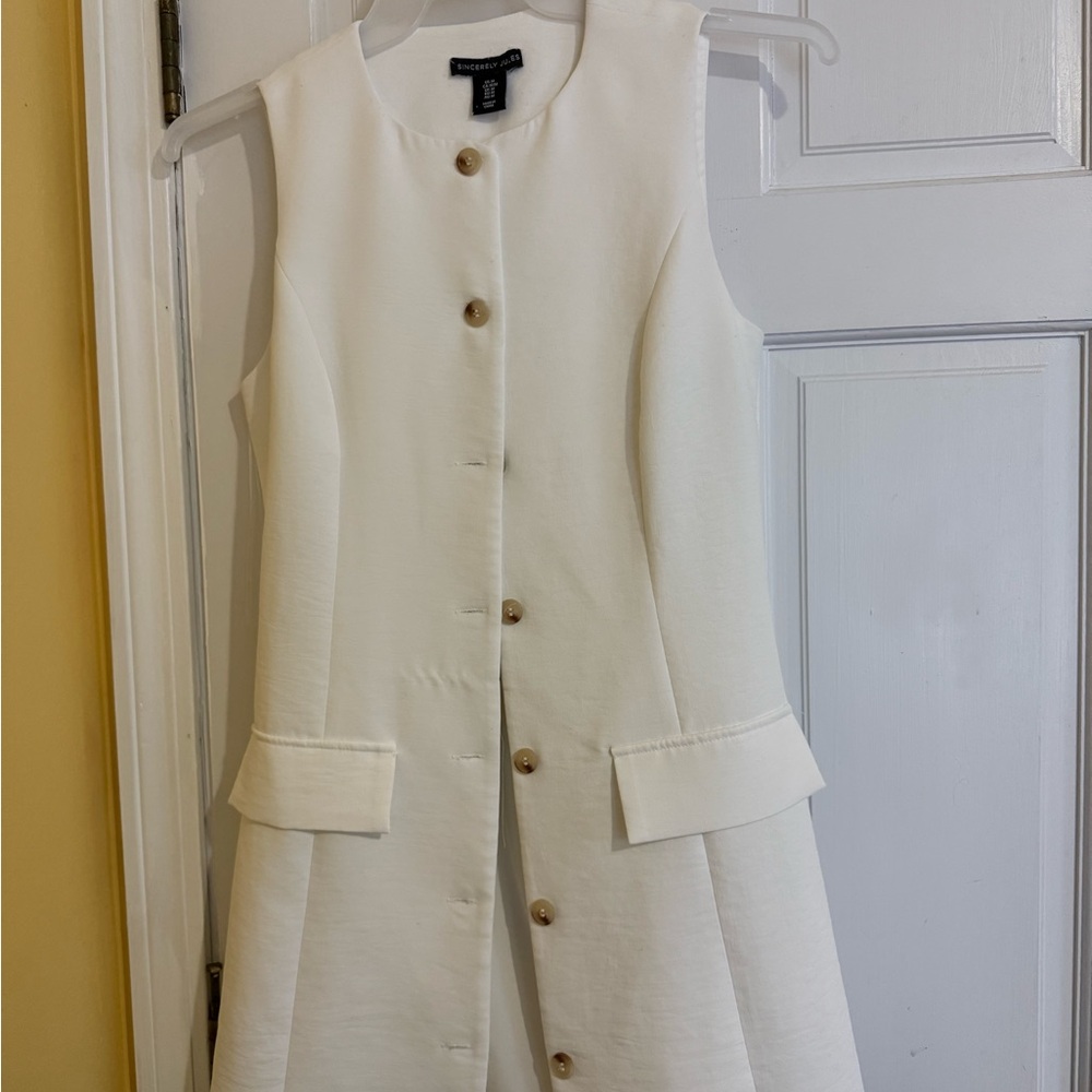 Sincerely Jules Cream Button-Down Top